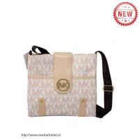 michael kors jet set logo groot vanille crossbody zakken Tas Online Kopen 2x7mq110